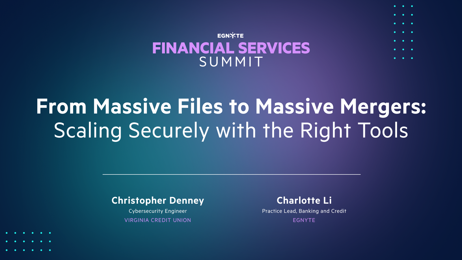 From Massive Files to Massive Mergers: Scaling Securely With the Right Tools