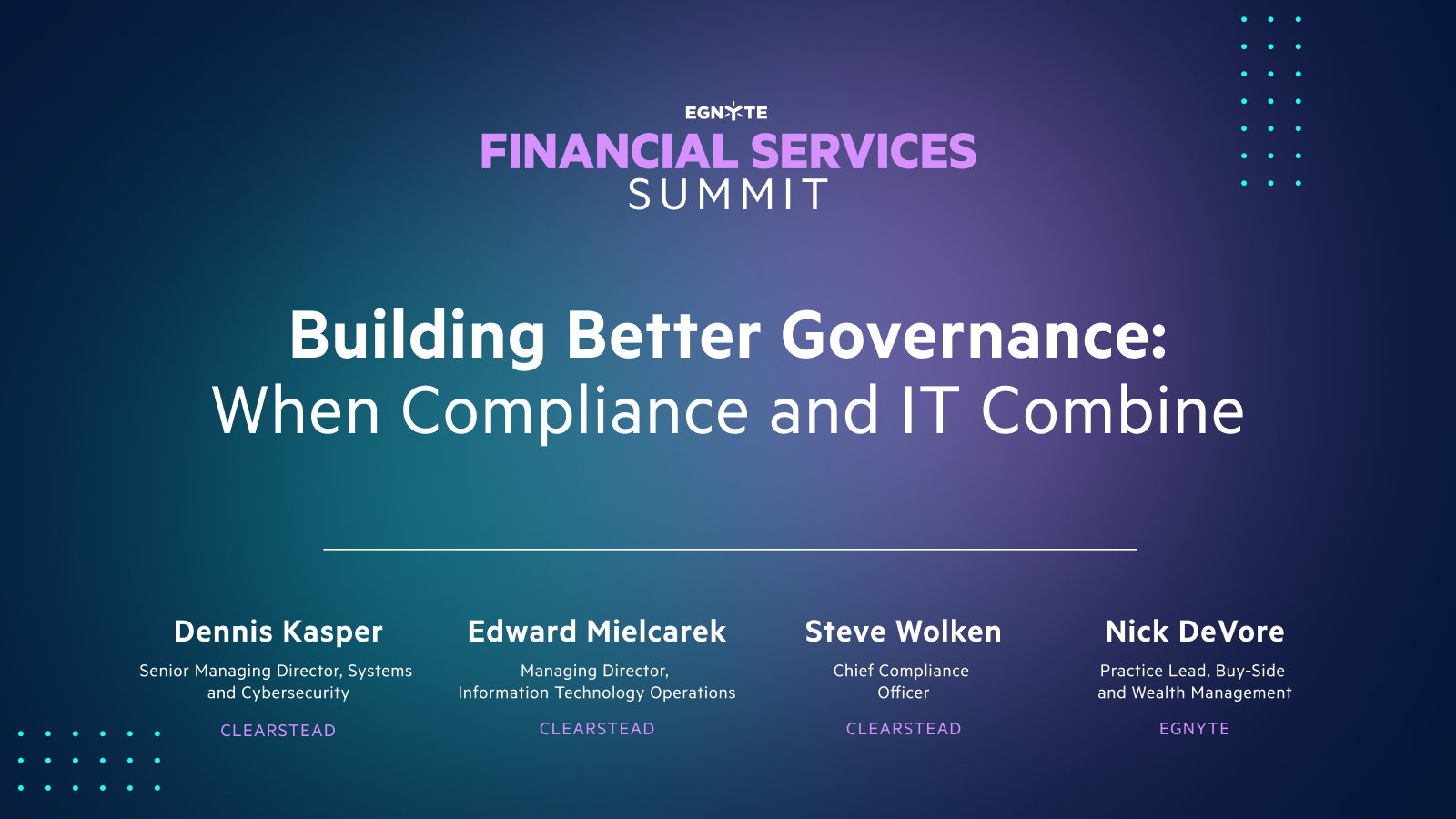 Building Better Governance: When Compliance and IT Combine