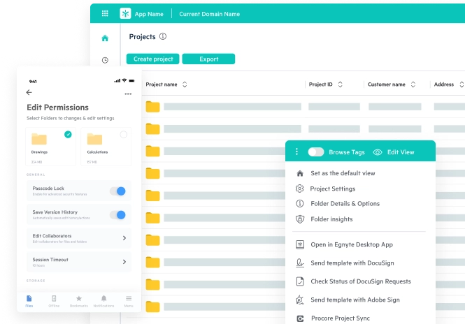 Enhanced Procore Integration | Egnyte